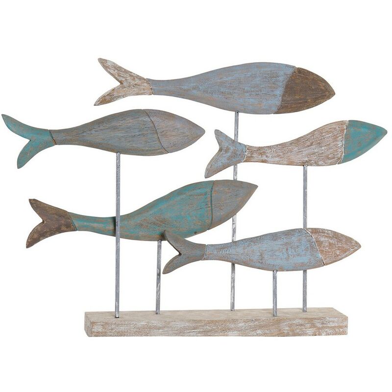 

Figura Decorativa DKD Home Decor Metal Madera de mango (78 x 10 x 53 cm)