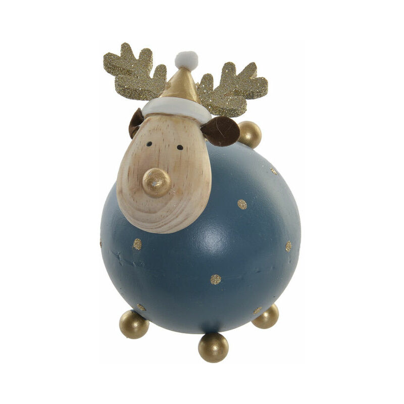 

Figura Decorativa DKD Home Decor Metal Madera de Paulonia (9 x 9 x 14 cm)
