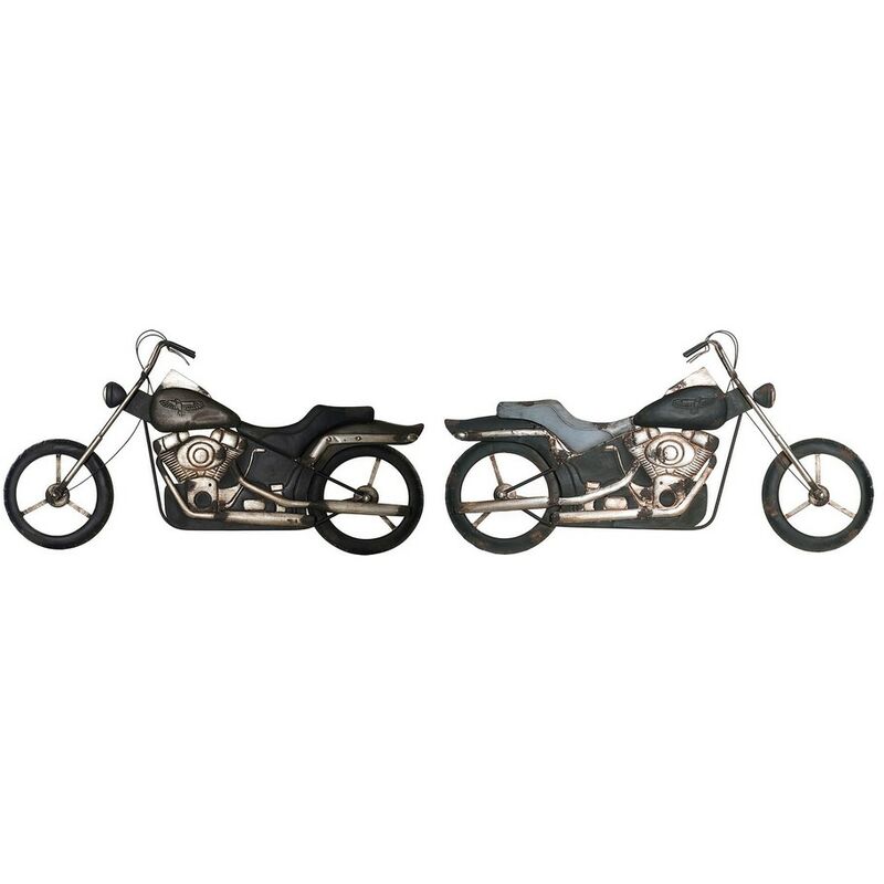 

Figura Decorativa DKD Home Decor Metal Moto (2 pcs) (98 x 6.5 x 52 cm)