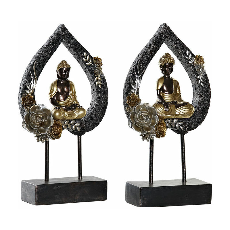 

Figura decorativa dkd home decor metal resina buda (2 pcs) (19 x 7.7 x 35 cm) Rogal