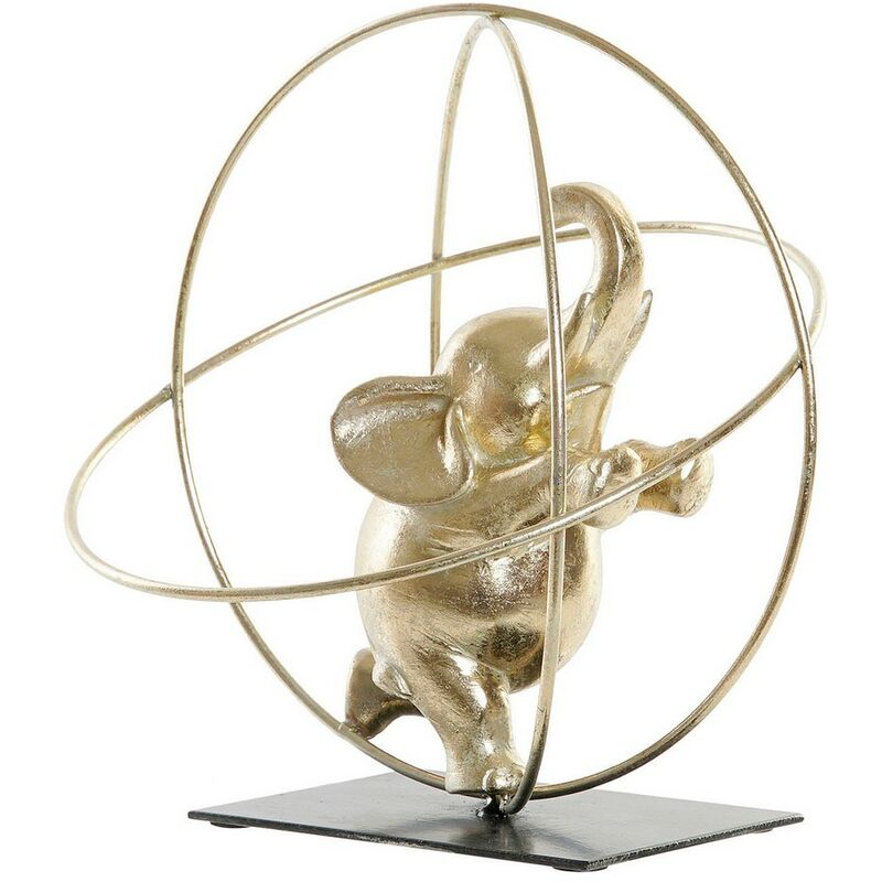 

Figura Decorativa DKD Home Decor Metal Resina Elefante (22 x 22 x 23 cm)