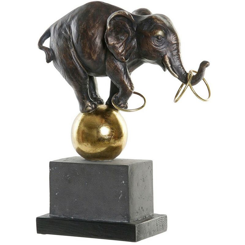

Figura Decorativa DKD Home Decor Metal Resina Elefante (31 x 13 x 41 cm)