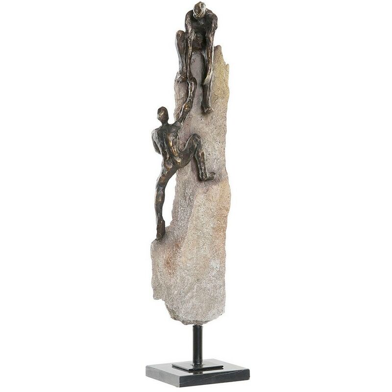 

Figura Decorativa DKD Home Decor Metal Resina Mármol (12 x 12 x 58 cm)