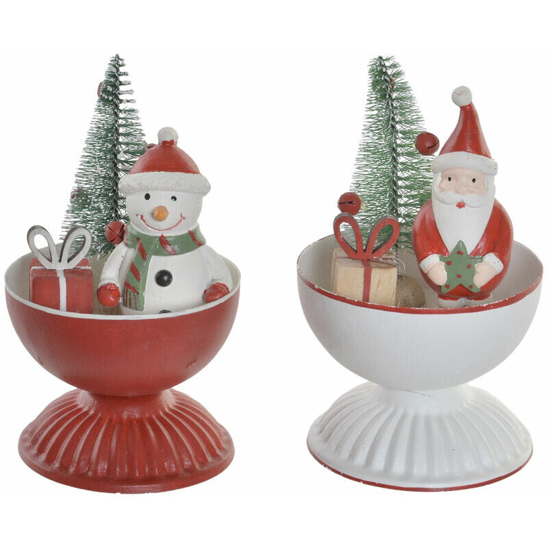 

Figura Decorativa DKD Home Decor Navidad Metal (2 pcs) (9 x 9 x 13 cm)