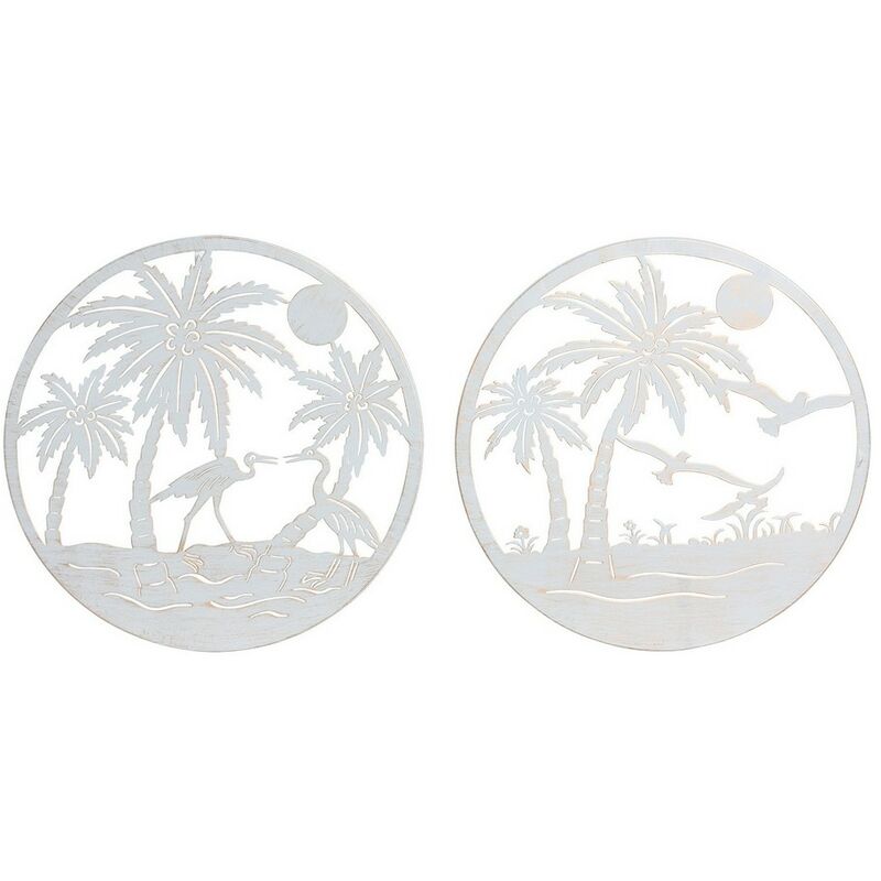 

Figura Decorativa DKD Home Decor Palmeras Metal (2 pcs) (40 x 1 x 40 cm)