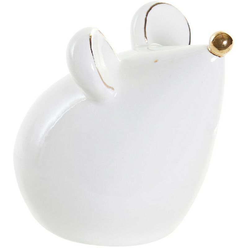 

Figura Decorativa DKD Home Decor Porcelana Ratón (9.5 x 7.4 x 9 cm)