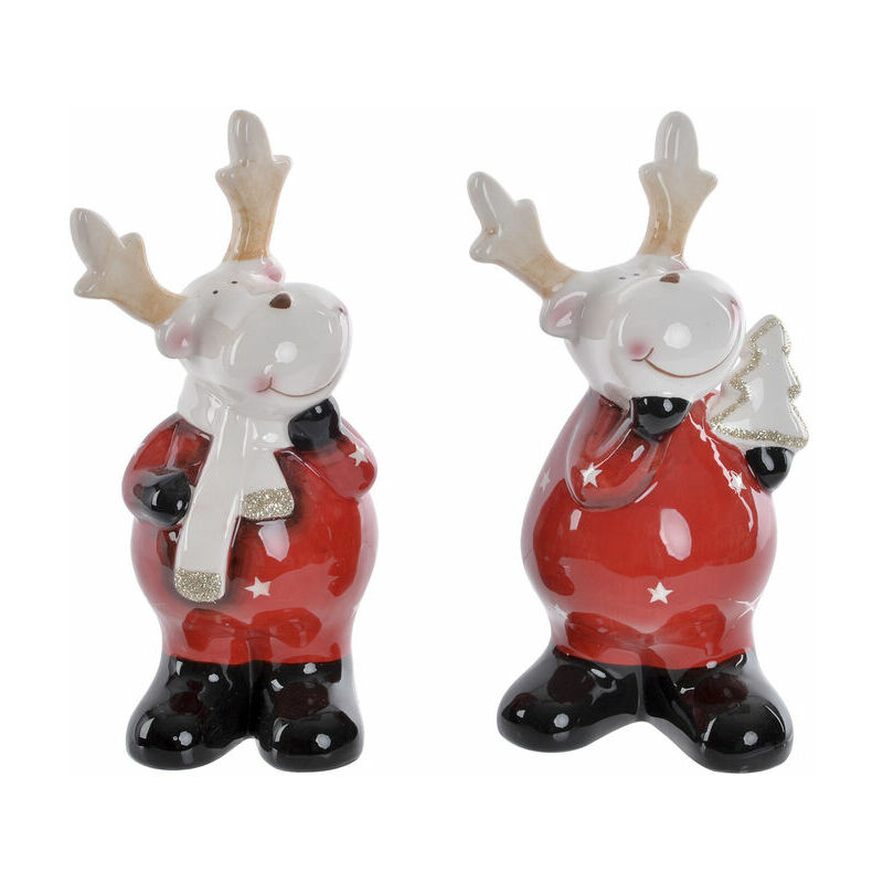 

Figura Decorativa DKD Home Decor Reno (2 pcs) (8 x 9 x 18 cm)