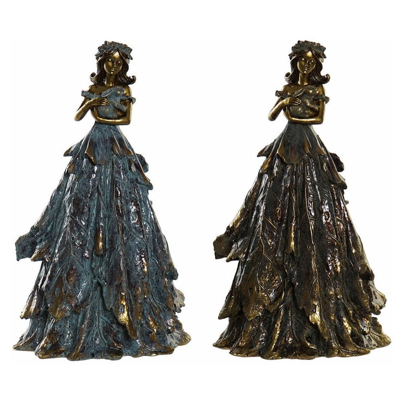 

Figura Decorativa DKD Home Decor Resina (2 pcs) (17 x 12.5 x 29.5 cm)