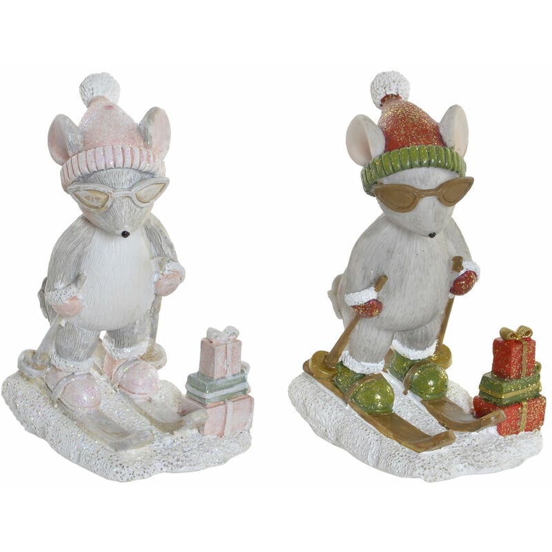 

Figura Decorativa DKD Home Decor Resina (2 pcs) (4.5 x 5 x 9 cm)