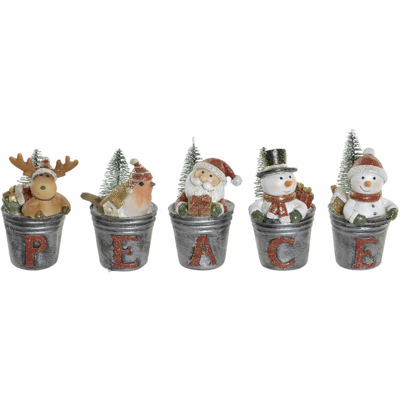 

Figura Decorativa DKD Home Decor Resina (5 pcs) (4.5 x 4 x 7.5 cm)