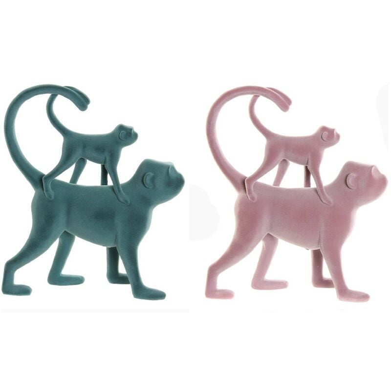 

Figura Decorativa DKD Home Decor Resina Mono (2 pcs) (22.5 x 8 x 27.5 cm)