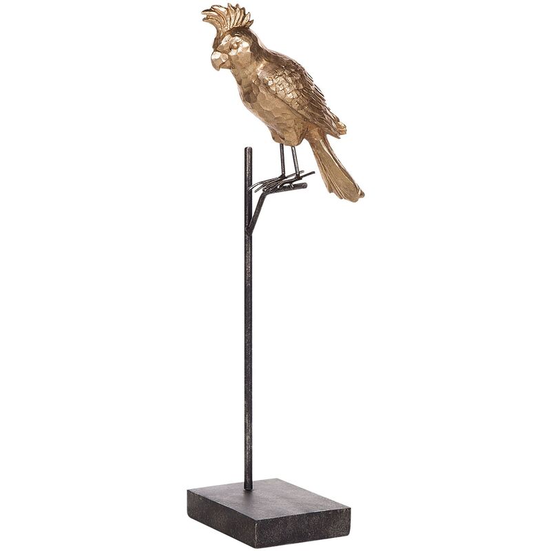 

Beliani - Figura decorativa dorada COCKATOO