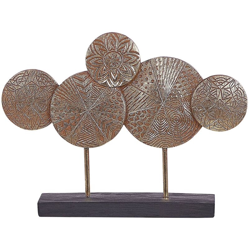 

Beliani - Figura decorativa dorada TILA