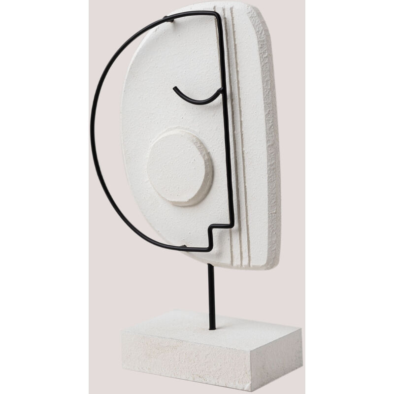 

Figura Decorativa en MDF Adara Blanco - Negro - Sklum