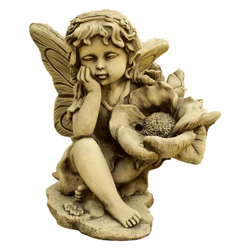 

Figura Hada Pequeqa en Hormigón-piedra para el jardín exterior 35x40cm.