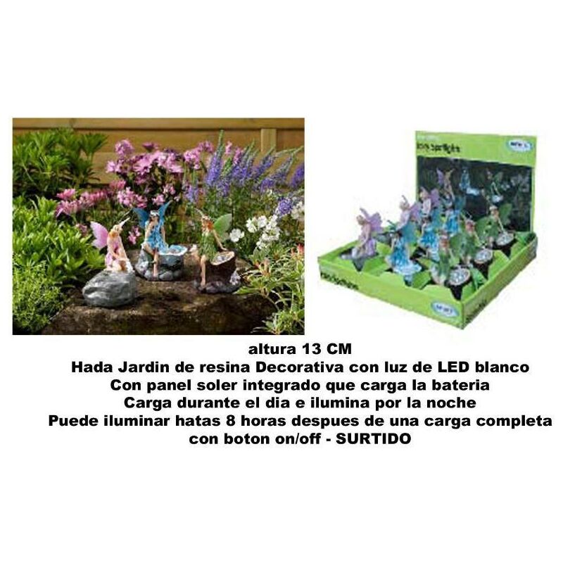

altuna jardin hada decorativa resina surtido 13 cm 206170 - Mibricotienda