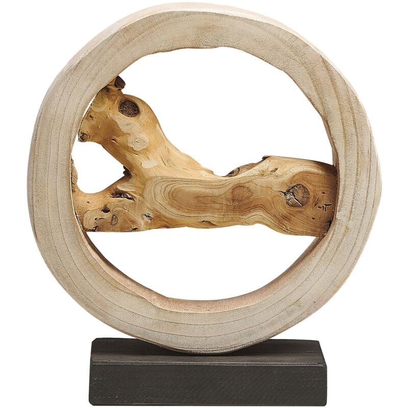 

Beliani - Figura decorativa madera clara OCAMPO