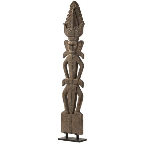 Figura Decorativa Madera Natutal 38X20X215 Cm