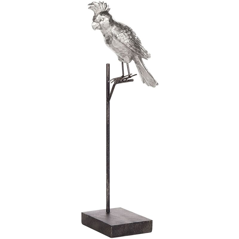 

Beliani - Figura decorativa plateada COCKATOO