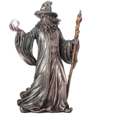 Figura del mago in resina della collezione classica - Decorazione esclusiva per la tua casa