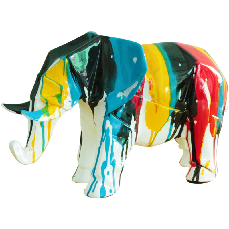Kuateh - Figurine Eléphant Kuatéh Amón 33x15x21 cm Multicolore