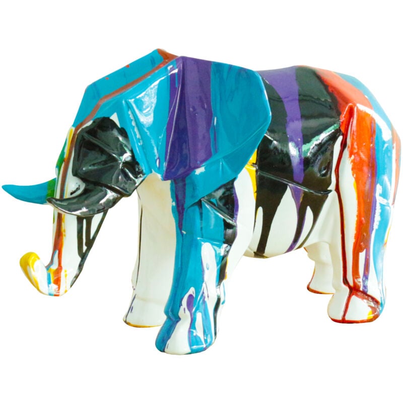 

kuateh - Figura Elefante Kuatéh Amunet 33x15x21 cm Multicolor - 50221011416639