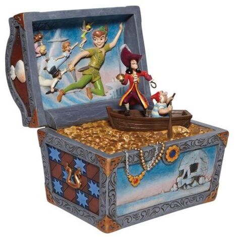 Figura enesco disney peter pan cofre