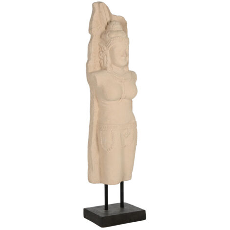 Figura Fibra Cemento 40X27X175 Buda Con Soporte