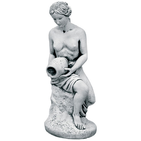 main image of "Figura Fuente estanque en Hormigón-piedra Venus Jarra 26x62cm."