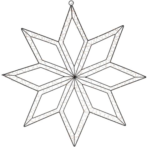 Figura luminosa Fiocco pendente da 300 LED, per esterno, da 74 cm