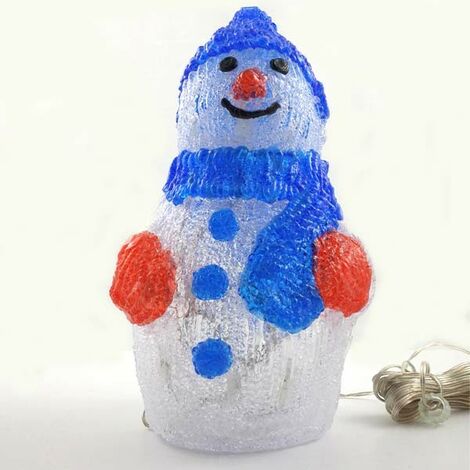 Figura luminosa led Muñeco de nieve (30 led)
