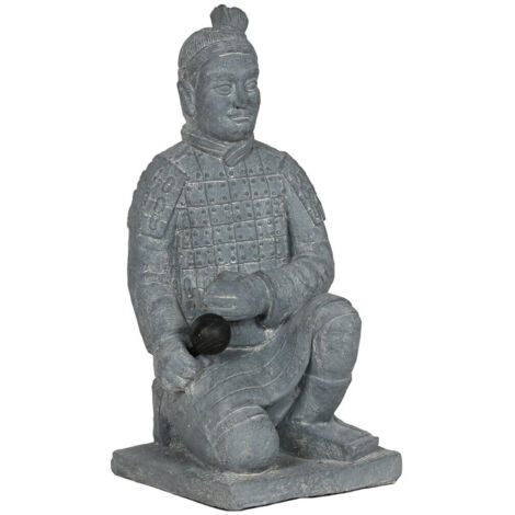 Figura Magnesia Arena 39X35X78 Guerrero Gris Claro