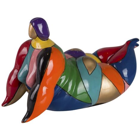 Figura Mujer Resina 35X18X20 Cm