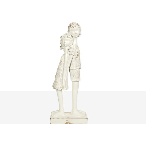 Figura Pareja Niños Resina 1921151