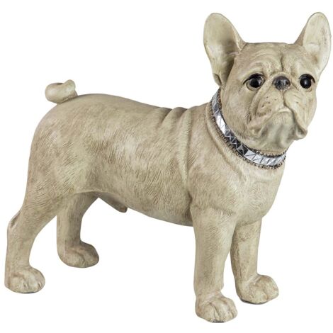 Figura Perro Bulldog Frances Resina 33X16X30 Cm