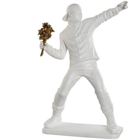 Figura Resina 41X24X66 Soldier Blanco