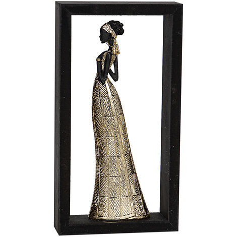 Figura Resina Mujer En Marco Dm 192241