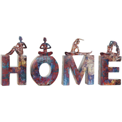 Figura Set 4 Resina 11,5X4,5X23 Home Yoga RF177245