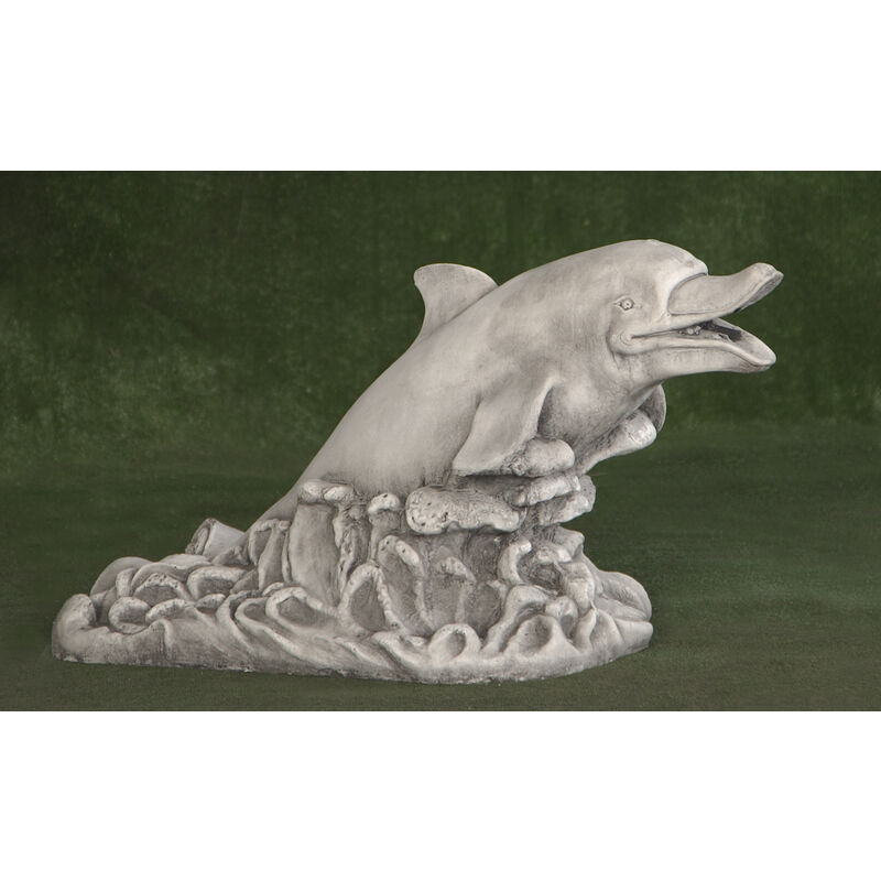 

Anaparra - Figura Surtidor clásica de hormigón-piedra delfin 32x70x41cm.(sin peana)