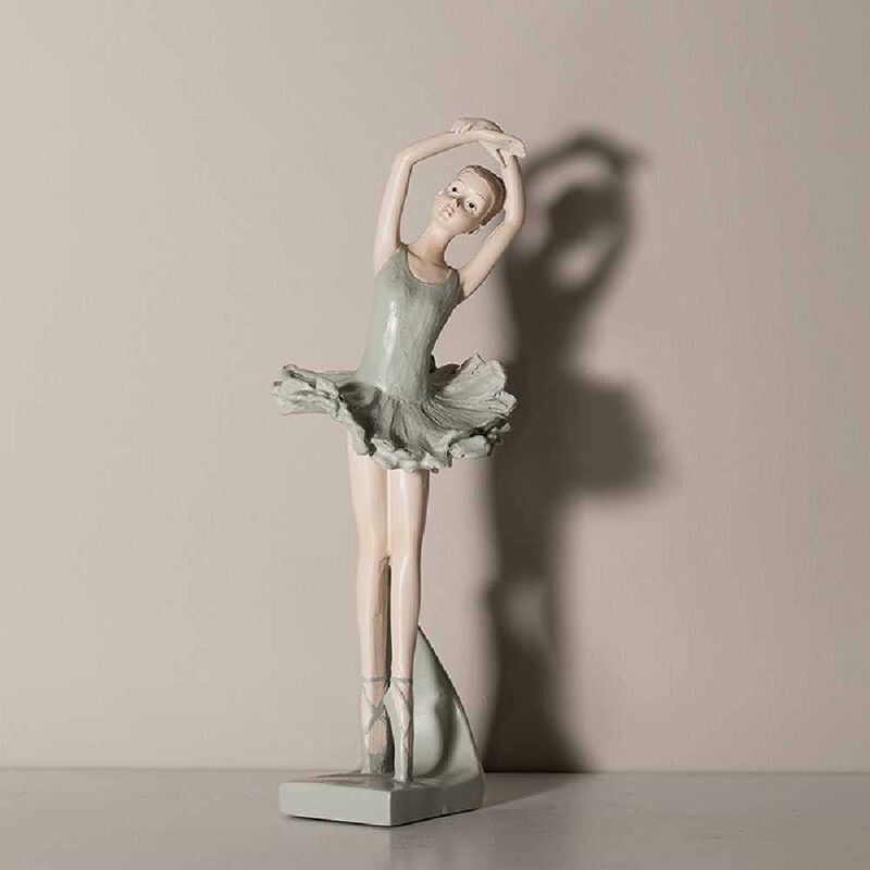 

Figuras de adornos de resina para niña de Ballet de arte nórdico, accesorios de decoración para adornos de sala de estar para decoración del hogar B