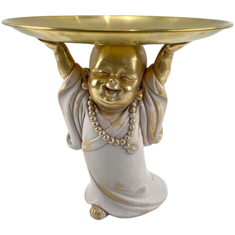 Figure de Bouddha doré - Décoration orientale pour la maison et le bureau