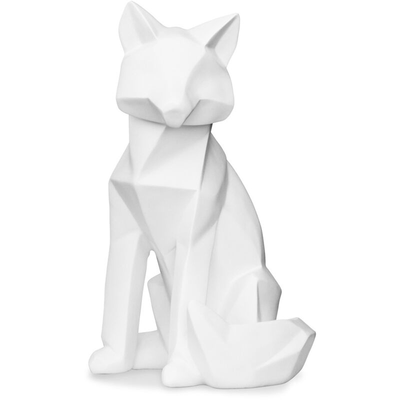 Privatefloor - Figurine Décorative Renard - Blanc Mat - Foox Blanc