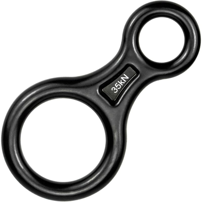 Figure huit descendeur escalade 8 Descender 35KN en alliage d'aluminium pour l'alpinisme, l'escalade, le diamètre de la corde de sauvetage 8-13mm