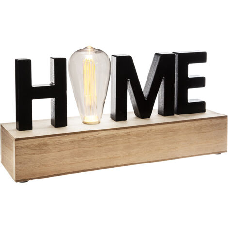 Figure led 'home' 34x16x8cm.