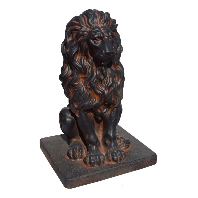 Anaparra - Statue LION 55cm. Pierre reconstituée
