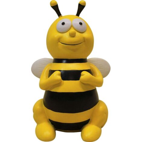 Figurendiscounter Biene sitzend groß 22x14x13cm Polyresin wetterfest  Dekofigur