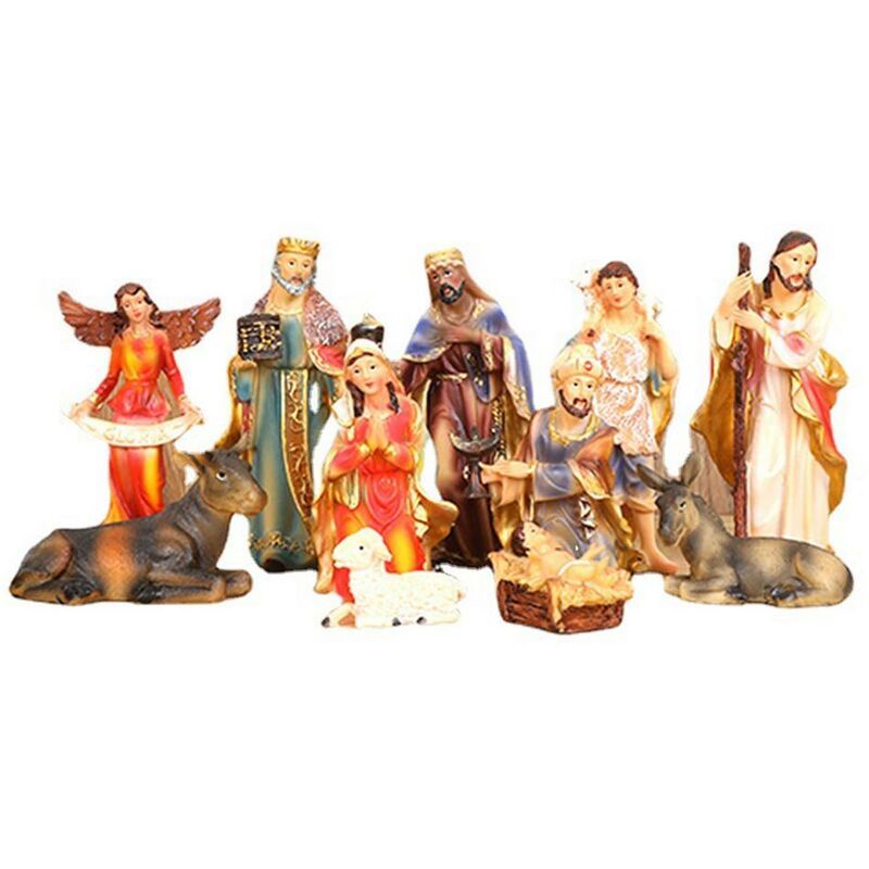 Figurina di presepe di natale gesù 11 pezzi Set di...
