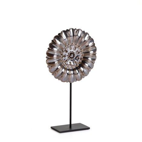 Figurine 25x10x47 Céramique Gris/Marron/Noir Métal