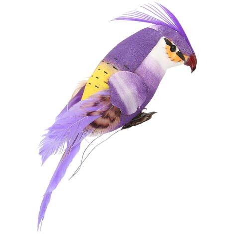Figurine Animale Décoration Extérieure Figurine Oiseau Haute Simulation Statue Foam 12 Pièces