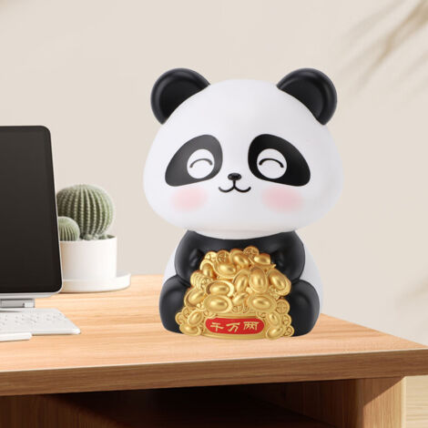[Figurine Animée Panda] + Panda Solar + Statue Ornementale Dashboard + Bras Mobile
Statue Panda Solar Animée pour Dashboard Voiture, Ornement Attraction Fortune, Figurine ABS 85mm avec Panneau Solaire